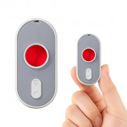 kacylzom Versteckte Kamera Detektor - 3 in 1 Wanzen Detektor mit Vibrationsalarm&LED-Taschenlampe Versteckte Kameras Aufspüren Hidden Camera Detector Anti-Spionage - Sicherheitsgerät(1 Stück)