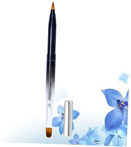 DEARMAMY Pinceau à Rétractable Applicateur De Gloss Compact Et Portable Coque Métal Outil Cosmétique Pour Maquillage