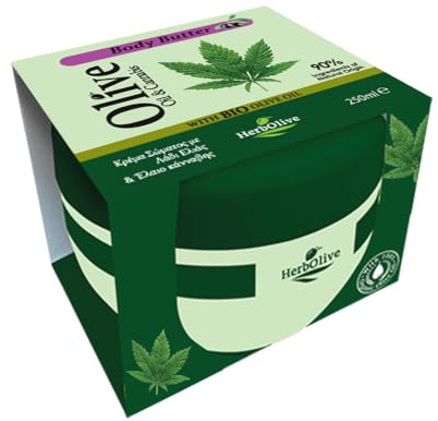 Burro per il corpo Herbolive Olio d'oliva & Cannabis 250 ml/ 40888