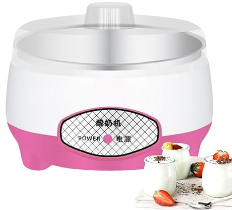 Macchina per Yogurt - Yogurtiera Con Regolazione Temperatura - Elettrica Multifunzione 1.2L Silenziosa per Cucina con Fermenti Latte