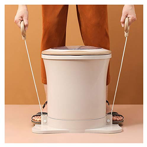 JMOUZHG Asciugatrice Portatile, centrifuga Manuale, estrattore d'Acqua Compatto, Asciugatura dei Vestiti per Appartamento, Non elettrica (Apricot)