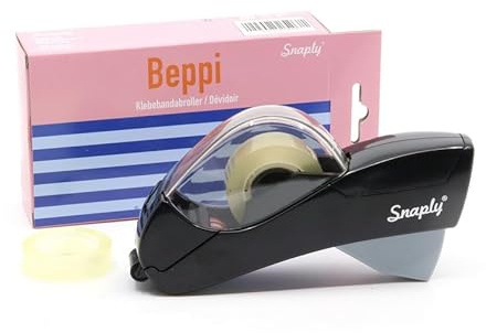 Beppi – tejpdispenser med integrerad avskärare, svart