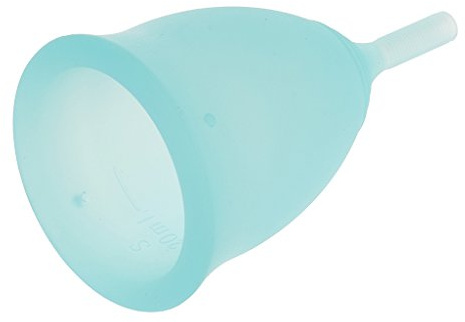 Coupe menstruelle réutilisable en silicone, approuvée par la FDA, protection pendant 12 heures, silicone de qualité médicale (bleu, taille S)