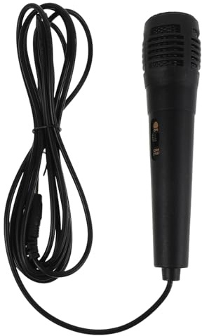 Mikinona Micrófono Dinámico Vocal con Cable de 3 M, Conector 6.35 Mm, para Canto y Amplificador, Micrófono de Mano para Karaoke, Eventos y Escenario Profesional