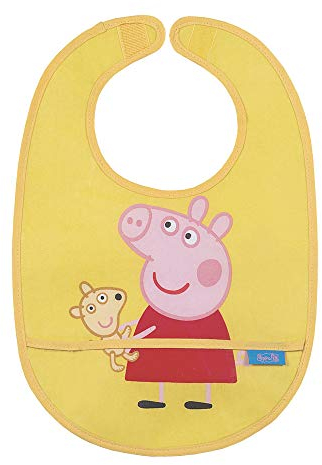 Petit Jour Paris - Lätzchen gelb Peppa Pig - leicht zu reinigen - PI617BK