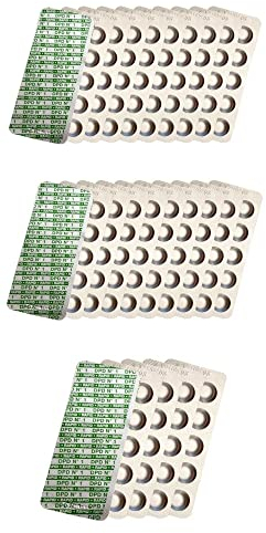 harren24 pastiglie per l‘analisi dell'acqua (Rapid) cloro libero DPD1, ossigeno attivo DPD4, valore del pH Phenol Red, tester per acqua di piscina, 50x 100x 250x 500x (DPD1 / 250 pastiglie)