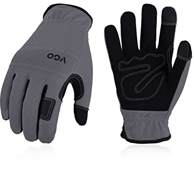 Vgo... Guantes Trabajo Invierno Impermeables Touchscreen, Guantes Térmicos para Construcción Frigoríficos Montaje Multifuncional, 1 par