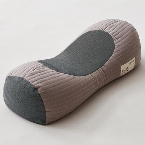 FZKun Buchweizenkissen mit abnehmbarem Bezug, Nackenrolle, Nackenrolle, Nackenrolle, für feste Unterstützung, Zylinderkissen für Seitenschläfer, Rückenschläfer, Wirbelsäulenpflege, Nacken- und
