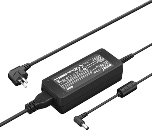 LZUMWS - Adaptador de monitor (19 V, 2,53 A, 6,5 x 4,4 mm, cargador para Samsung TV Monitor 32 pulgadas, UN32J5205 UN32J4500 UN32J4000 UN32J5003AF para LG Electrónico 19 20 22 23 24 27 LED LCD