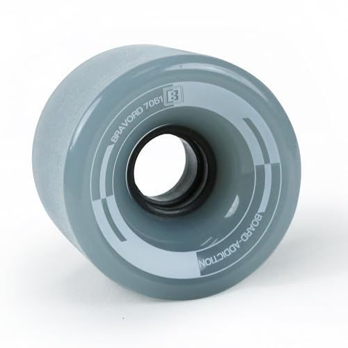 BRAVORD Longboard 70MM 82A Professional Cruising Wheels– Set of 4