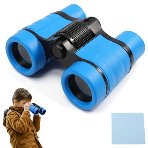 Binocolo per Bambini,Compatto Binocolo,Mini Portatile Bambini binocolo,Con 1 pezzo di panno per la pulizia,Adatto a bambini dai 3 ai 10 anni in su per osservare ed esplorare all'aria aperta