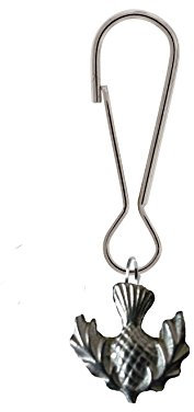 Scottish Thistle Scotland 2.2x2cm gt250 Made From Fine English Pewter On a Zip Puller POSTED BY US GIFTS FOR ALL 2016 FROM DERBYSHIRE UK
