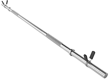 G5 HT SPORT Verchromte Hantelstange mit 150 oder 180 cm Durchmesser. 25 mm Federverschluss (150 cm)