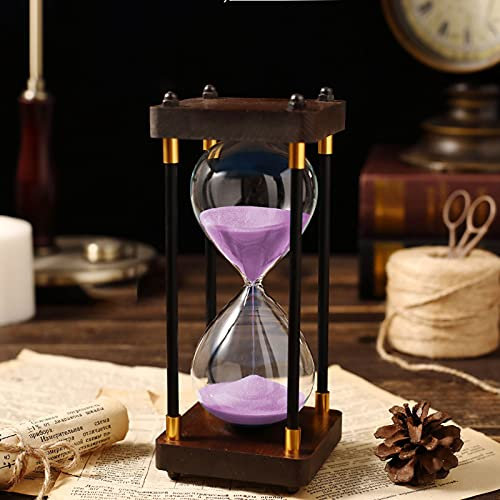 Timglas sandtimer stort mode färgglatt sandglas sandglas timglas timer vintage 15/30/45/60 minuter glas sandglas för gåva kontor skrivbordsdekoration (15 minuter)