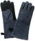 WIYETY Leder Grillhandschuhe: Hitzebeständige Grillhandschuhe, 40 cm Kaminhandschuhe für Barbecue, Feuerfester Hitzebeständige Mitts für Küche, Backen, BBQ, Mikrowellenherd, Grillen (Schwarz-Grau)