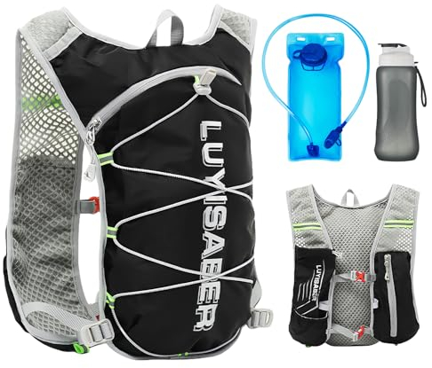 Mochila de Carreras, 20l Mochila Hidratación, Chaleco de Carreras, Bolsa de Trail, Chaleco Trail con Sistema de Hidratación, Mochila Bicicleta para Al Aire Libre, Deportes, Correr, Senderismo