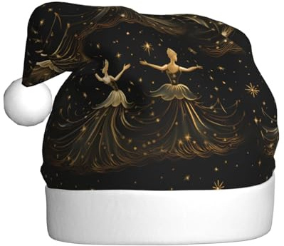 WHJDPP Cappello natalizio da donna con stampa schiaccianoci per balletto e danza natalizia, per adulti, regalo per uomini e donne
