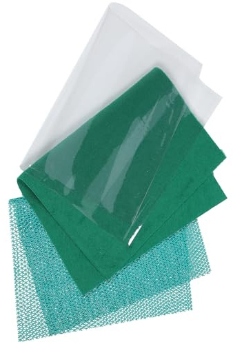 Happyyami Alfombra para Reptiles Resistente al Desgaste de Fibra y Plástico, Sustrato Seguro para Terrarios de Tortugas E Insectos, Accesorio Natural para Jaulas Verdes