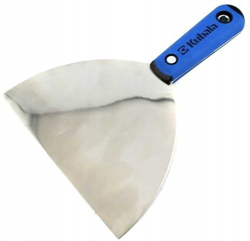 KUBALA Espátula plateada de acero inoxidable. La herramienta es ideal para trabajos de acabado con todos los tipos de masilla (150).