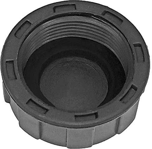 MegaHaustechnik Kappe rund aus Kunststoff PP mit Dichtung 2 Zoll IG DN50 Innengewinde Innendurchmesser 56mm Gewinde Fitting Trinkwasser geeignet Rohr Verschraubung End Stück Verschluss Deckel