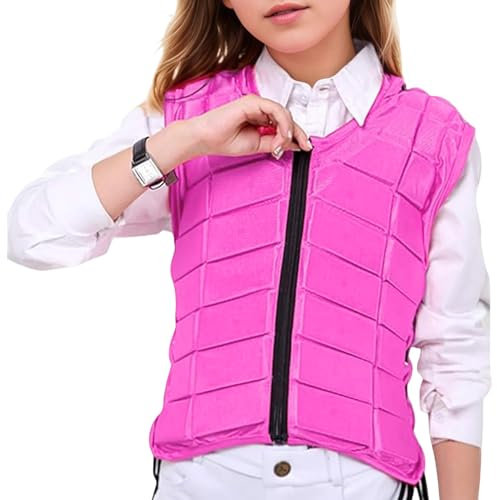 Kompressionsweste für Kinder Reitweste Schutzausrüstung Atmungsaktives Stoßdämpfung Reitreiter Sicherheit für Erwachsene Jungen und Mädchen, Reitausrüstung, m
