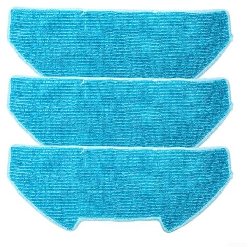 Niceminiwall Kit de trapeador de repuesto, para BObsweep para Dustin, robot aspirador, paños de microfibra para fregar, trapo de limpieza, accesorios lavables para el cuidado del piso (paquete de 3)