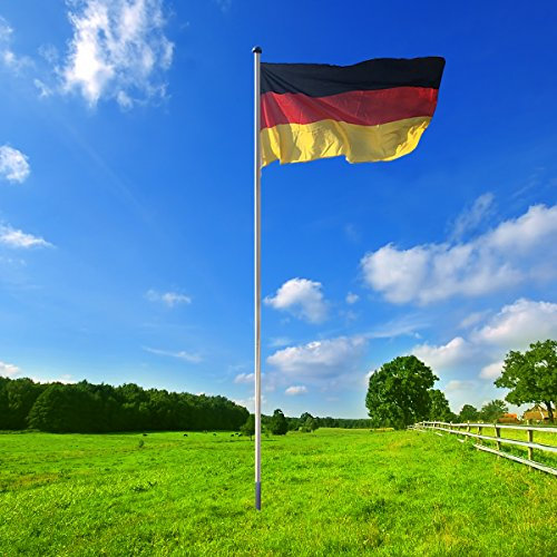 BGF Alu Fahnenmast 6,50 m Fahnenmast Fahnenstange Flaggenstange Fahne