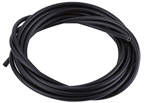 Fahrrad Schaltzug, 4 mm x Fahrrad Stahl Schalzug Schaltkabel Gummi-Außenschlauch Fahrrad Gangschaltung Schalzug für Mountainbike und Rennrad(Schwarz)