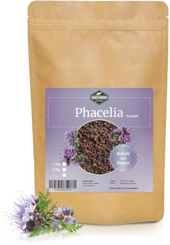 Martenbrown® Phacelia 2,5 kg Bienenfreund I Samen für Bienen und Schmetterlinge | Saatgut für einjährige Bienenweide oder Gründüngung