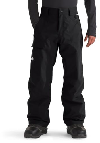 The North Face Men's Seymore Pant - Waterproof, Non-Insulated Snow Pants for Ski & Snowboard, Cargo Pockets, Ankle Gaiters, TNF Black-NPF, X-Large Long