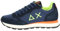 SUN68 Sneaker Running Tom Fluo Suede/Nylon Navy Blue U25SU12 Z44102 43