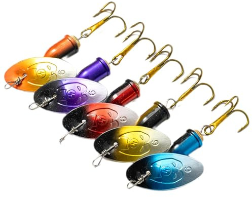 Bass-swivel-bete, fiskedrag, spinnbete – paljetter-koppar-klockvirvel-fiskedrag, fisketillbehör, 360-graders rotation-swimbait jiggbete för abborre öringlax