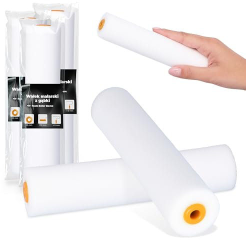3x Rodillo Espuma 15 cm Pintura Barniz Laca Superficies Lisas Paredes Muebles Acabado Homogéneo Secado Rápido Uso Cómodo Perfecto Reformas Decoración Hogar