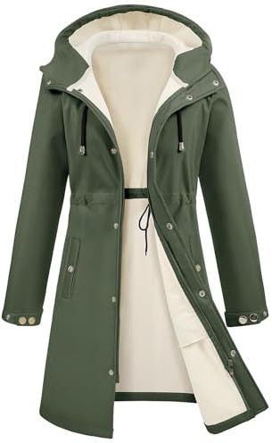 RITOSTA Chaquetas Softshell Mujer Impermeable Ligera Chaqueta Polar con Capucha y Cremallera Parka Otoño Invierno Gabardina para Exteriores