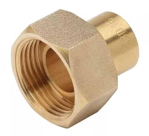 BANIDES ET DEBEAURAIN-Raccord droit 2 pièces à joint plat gaz 2904CU écrou 3 4 à braser sur cuivre : 16 DN : cal. 15 Brut réf 0290408