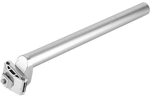 Seat Post, Adjustable Seatpost, 25.4*300mm Alluminium Alloy Cycling Seat Post for Most Mountain Road MTN BMX(Silver)