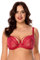 Vivisence Women's Underwired Lace Non Padded Bra 1044, Red,42C