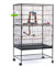 Voliere Vogelkäfig auf Rollen, Design Haus, Sitzstangen, Türen, herausnehmbare Fäkalienten, Metall, Haustierprodukte, Käfig, Lieferung mit Zubehör und Halterung mit Aufbewahrung, 78 x 52 x 132 cm