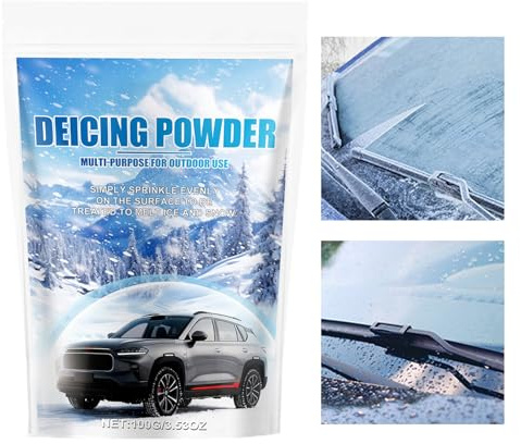 Generisch Descongelante para parabrisas – 100 g – Descongelante de hielo – Deshielo para vehículos, para parabrisas, ventanas, limpiaparabrisas, coches, caravanas, camiones, garajes y autopistas