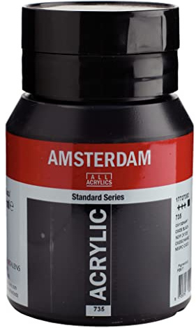 Amsterdam Standard Series Acrylic Jar 500 ml Oxide Black 735 (17727352)