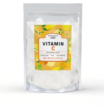 Unpretentious Vitamin C Powder Baker Ascorbic Acid, Resealable Bag (8 Ounce)