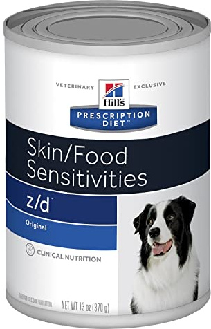 Hills Prescription Diet Z/D Food Sensitivities Dog Food Cans - 12 x 370g