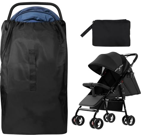 Lishang Travel Stroller Bag for Airplane Pram Cover Buggy Travel Bag Waterproof Gate Check Bag Pushchair Cover Storage Bag for Baby Child Kids Infant Strollers Large Portable
