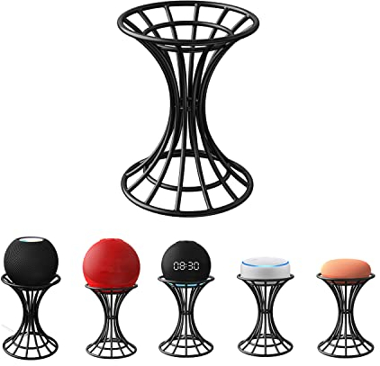 Hangcheng Smart Speaker Table Stand for Echo Dot 5nd/4rd/3th/2th Gen,Echo 4th/ 3rd/2th Gen, Echo Glow, Apple Homepod Mini and Google Home Mini/Nest Mini,Desktop Holder Protect Smart Speaker