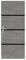 Nordlinger - Kit de renovación para puerta interior, 890515-4 hojas de chapa 85 x 50 cm y 3 perfiles negros 85 x 2 cm