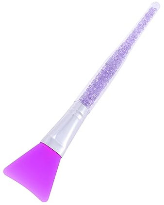 minkissy Pinceau Silicone Pour Masque Facial Professionnel Avec Manche Cristal Applicateur Doux Pour Soins Visage Et Maquillage