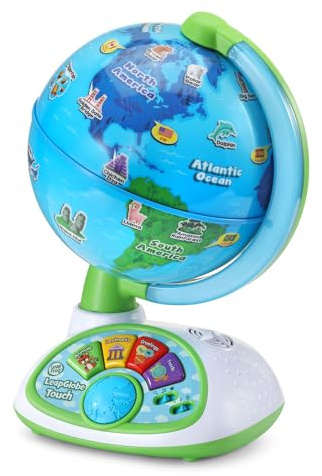 LeapFrog LeapGlobe Light-Up and Touch Interactive Electronic Globe for Kids, Exploration Toy for Ages 3 and Up
