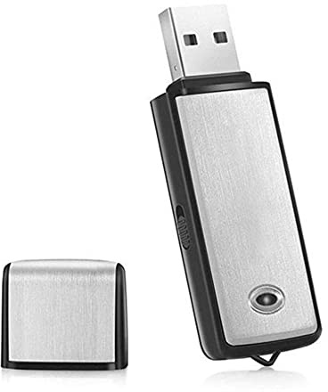 Surluoen 32G Grabadora de Voz USB Unidad Flash USB Grabadora de Audio de Voz Digital Recargable para PC ReunióN GrabacióN de Entrevistas