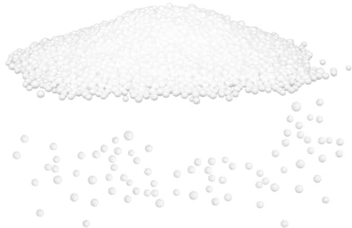 WATIIFUFU Riempimento per Pouf Palline di Schiuma Fai da Te 5-7 MM Imbottitura per Poltrone a Sacco e Cuscini Materiale Resistente Bianco per Isolamento Termico e Comfort Domestico