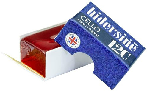 Hidersine 12C Premium Cello Rosin - Small Size 10g Cake - Handmade in UK Since 1890 - Ideal Beginner Rosin for Students and Young Cellists